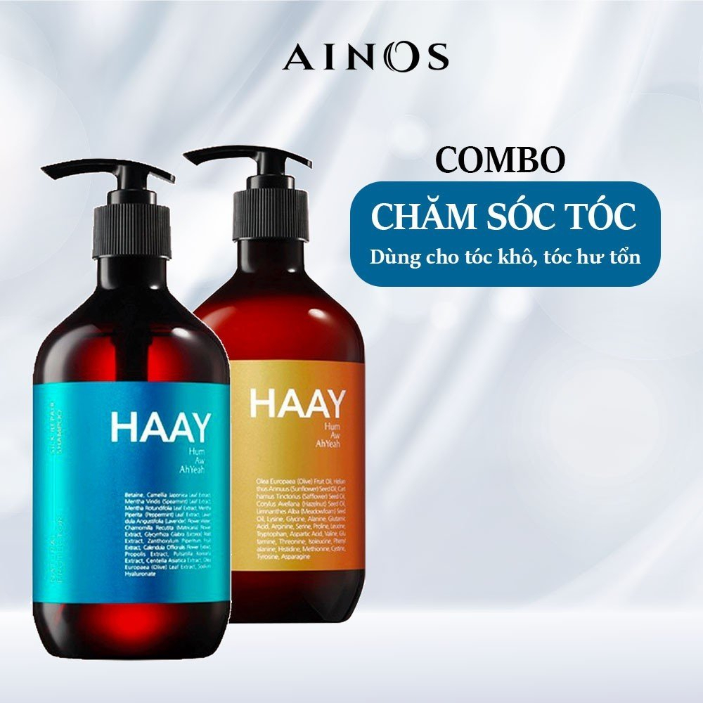 COMBO: Dầu gội và xả Hum Aw AhYeah - Dưỡng ẩm tóc, đánh bật hư tổn
