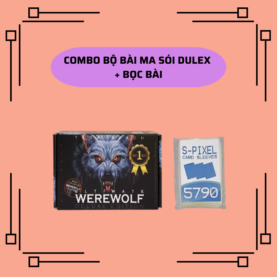 Bộ bài Ma Sói 90 lá Ultimate Deluxe bản Full, phiên bản Việt hóa gồm 66 lá cơ bản và 24 lá mở rộng