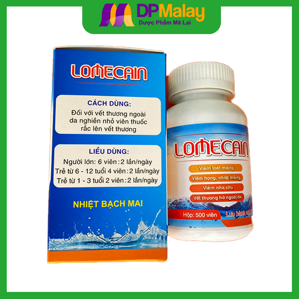 Nhiệt Bạch Mai Lomecain Lọ 500 Viên
