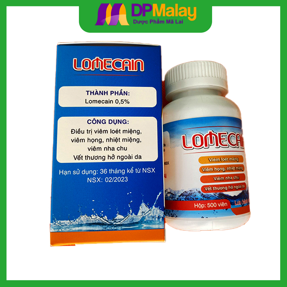 Nhiệt Bạch Mai Lomecain Lọ 500 Viên