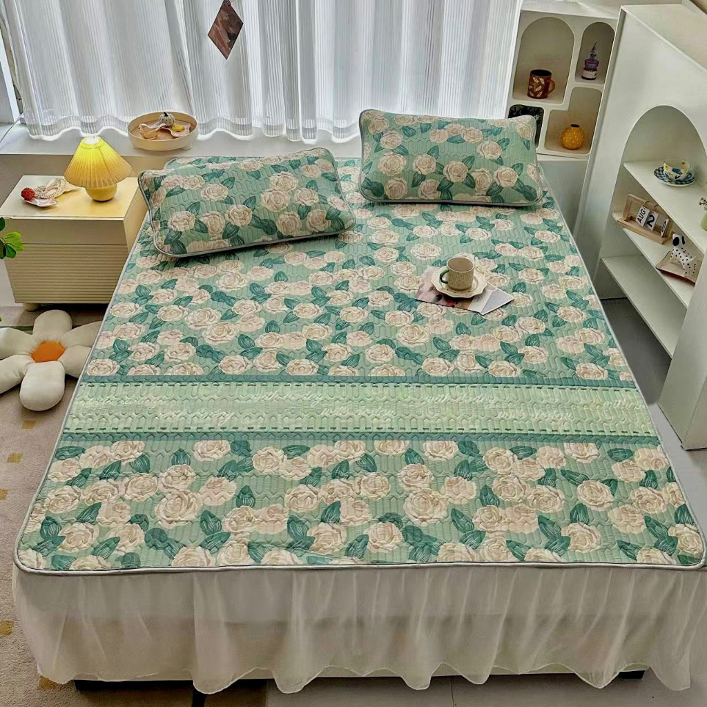 Chiếu điều hòa in hình 6D VIP ,CHIẾU ĐIỀU HÒA TENCEL LATEX CAO SU NON in hình 3D-5D siêu mát tặng kèm 2 vỏ gối