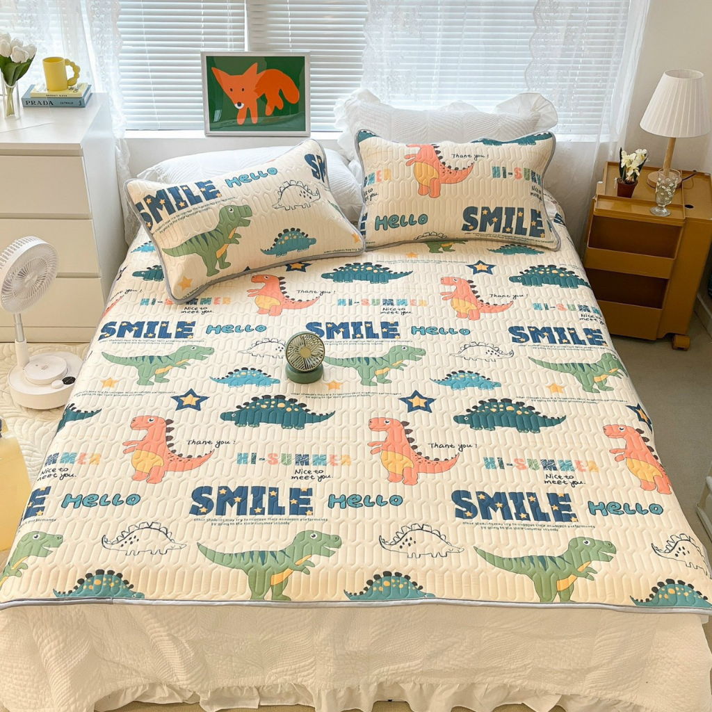 Chiếu điều hòa in hình 6D VIP ,CHIẾU ĐIỀU HÒA TENCEL LATEX CAO SU NON in hình 3D-5D siêu mát tặng kèm 2 vỏ gối