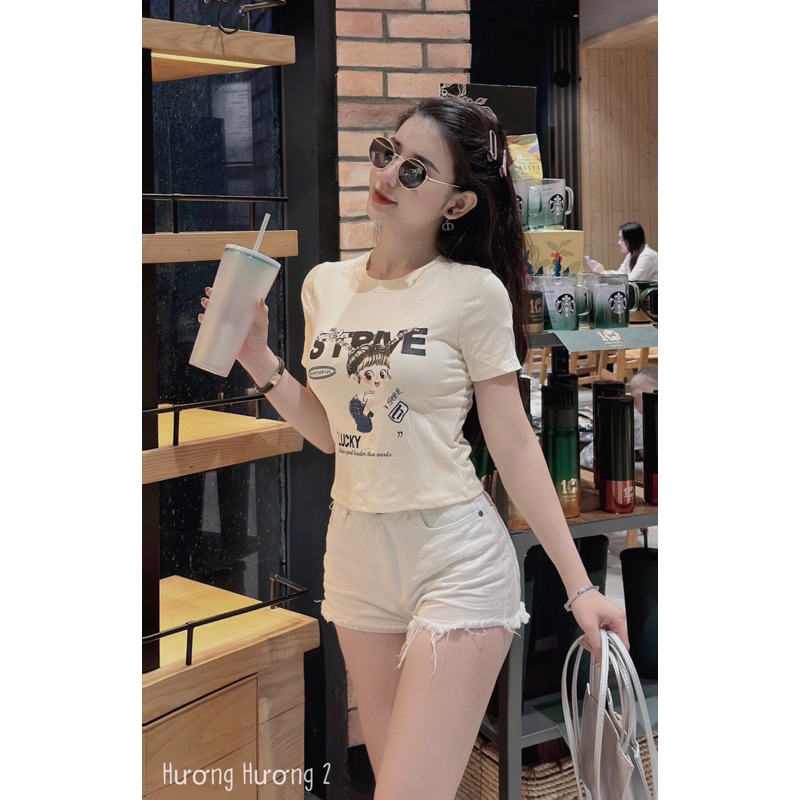 Áo croptop cô bé STP chất bozip TTA877