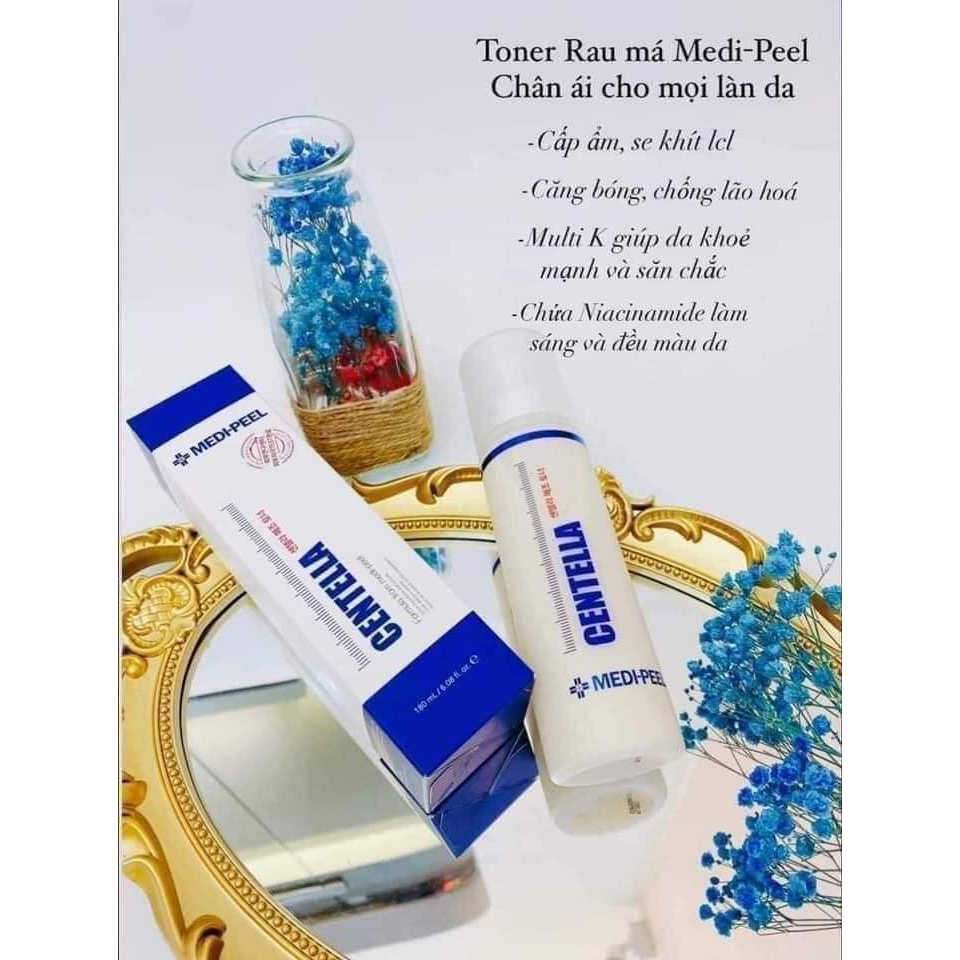 Date 12/2024 - TONER CENTELLA MEDIPEEL Nước Hoa Hồng Siêu Căng Bóng, Trẻ Hoá Da 180ml