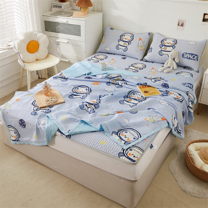 [ LIFEMC66A3 giảm 10% tối đa 60k cho đơn từ 250k ] Set chiếu điều hoà chun bọc IGUN BEDDING kèm chăn thun lạnh siêu hot