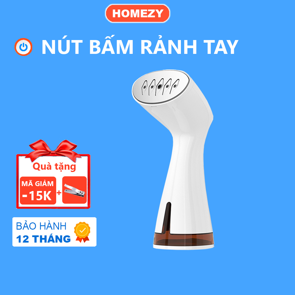 Bàn ủi hơi nước cầm tay cao cấp, bàn là hơi nước gọn nhẹ du lịch công suất lớn có hai chế độ phun tiện lợi - Homezy