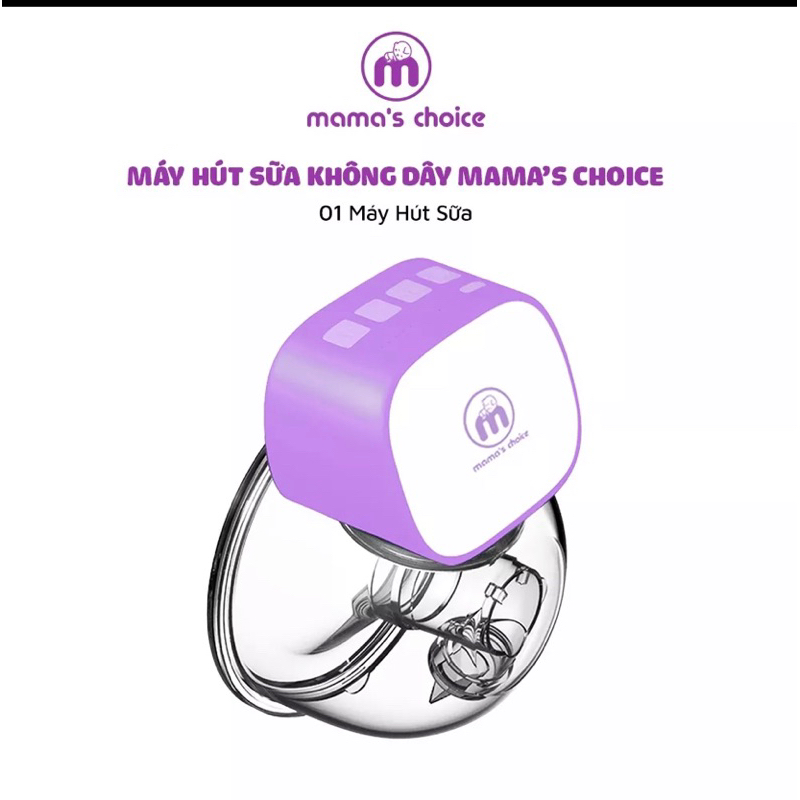Máy Hút Sữa Không Dây Mama's Choice Cloudie | Máy Hút Sữa Rảnh Tay Dùng Pin Sạc Tiện Lợi Cho Mẹ Hút Sữa Mọi Lúc Mọi Nơi