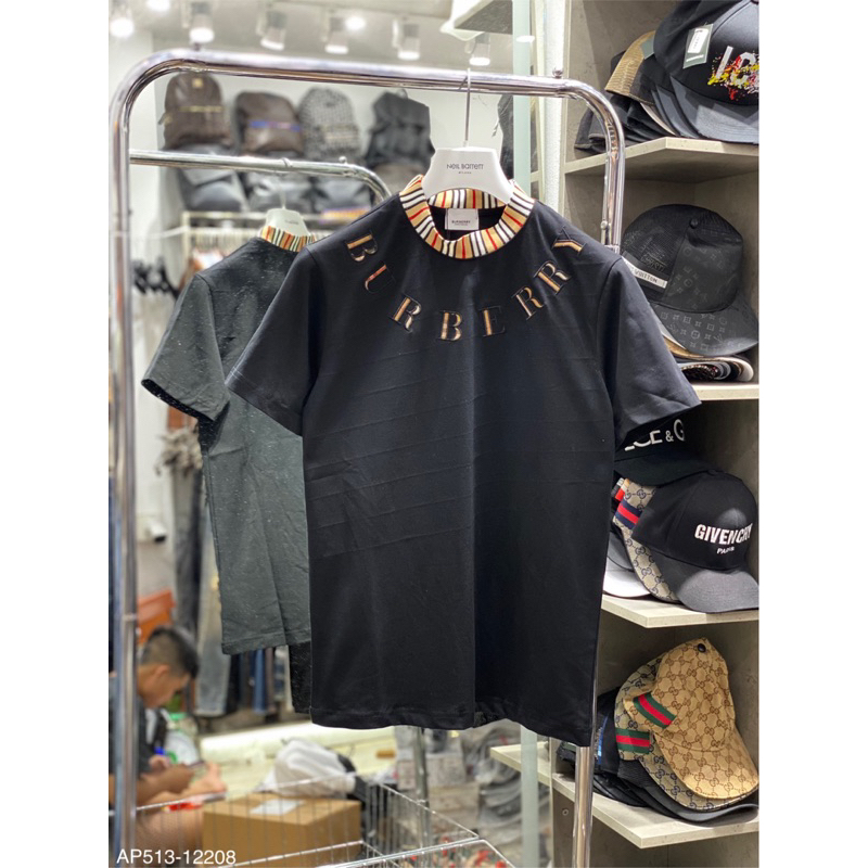 Áo phông BB.R hoạ tiết logo thiêu ngực ,bo cổ nổi bật 2023