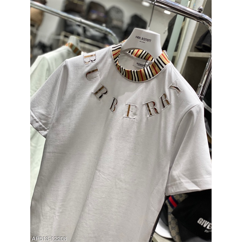 Áo phông BB.R hoạ tiết logo thiêu ngực ,bo cổ nổi bật 2023