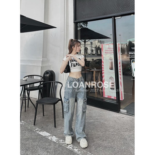 Áo croptop IAMB chất bozip TTA667