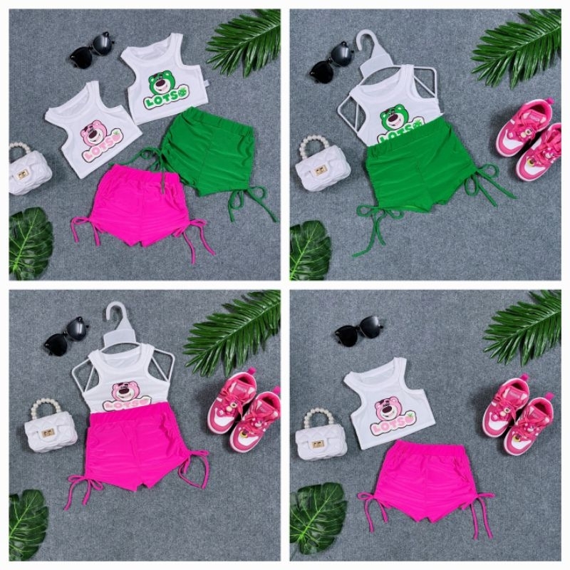 Set sát nách in hình gấu sz 7-28kg