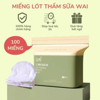 Miếng Lót Thấm Sữa WAI, Miếng Dán Thấm Sữa Cho Mẹ Dùng 1 Lần Túi 100 Miếng