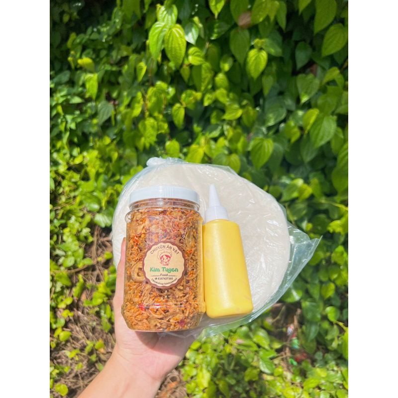 BÁNH TRÁNG PHƠI SƯƠNG HÀNH PHI TRỘN RUỐC CAY ÍT