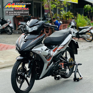Tem rời - exciter 150 y15zr đen xám - tem rời cao cấp