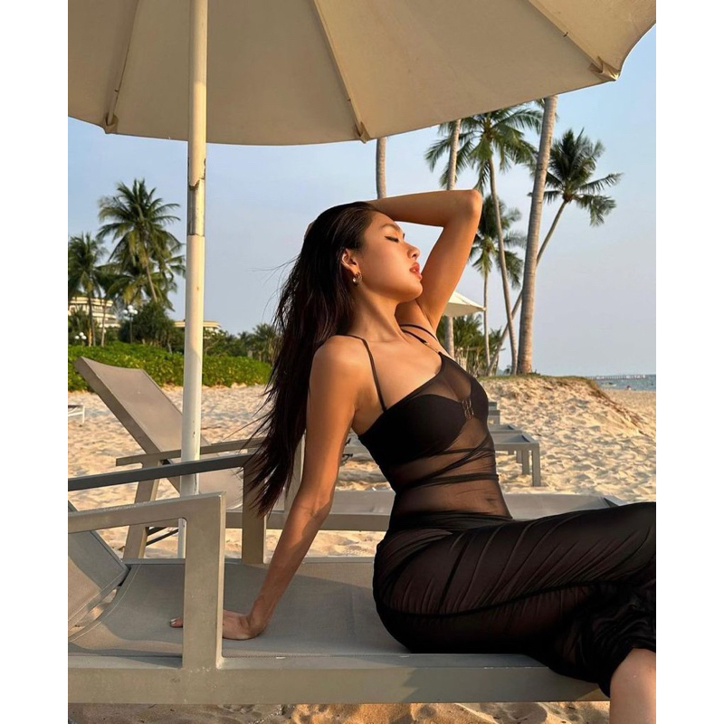 (M555-LiLyBIkini) BIKINI HAI MẢNH PRIME ĐEN BUỘC DÂY ENGFA | BigBuy360 - bigbuy360.vn