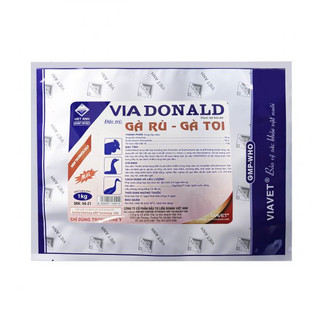 Via.donald 100g gà toi, gà rù, xù lông, sã cánh, màu thâm, chướng diều