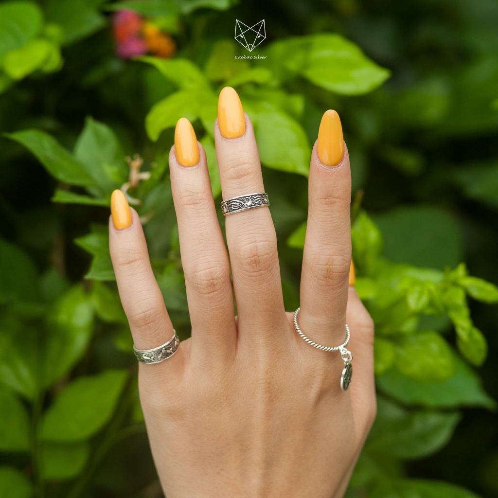 Nhẫn Chân Nữ Caobac Sliver Chất Liệu Bạc Thái Cao Cấp Thiết Kế Hoạ Tiết Con Vật, Dễ Thương , Cá Tính Món Quà Dễ Thương