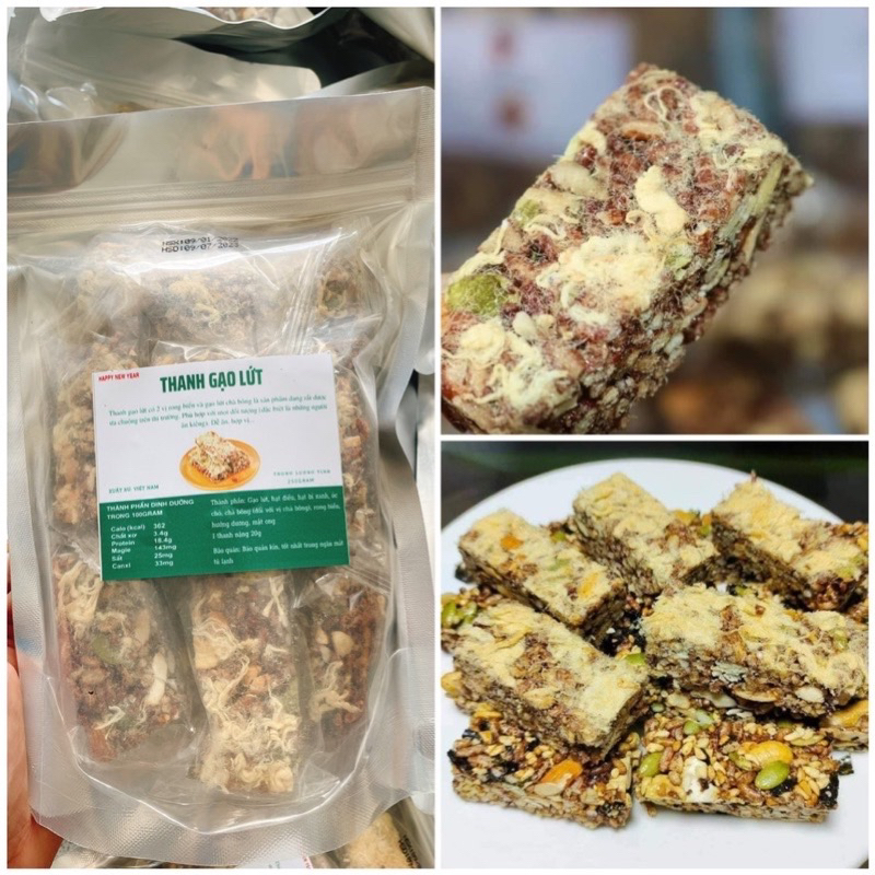 Thanh gạo lứt chà bông 250g