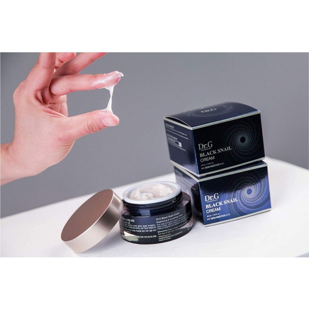 Kem Ốc Sên Đen DR.G Black Snail Cream Nuôi Dưỡng Trắng Da Chống Lão Hoá Đa Năng 50ml