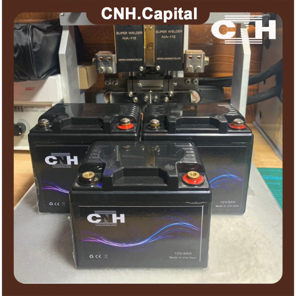 Bình ắc quy Lithium 12V - 6Ah thay thế cho Ắc quy xe máy