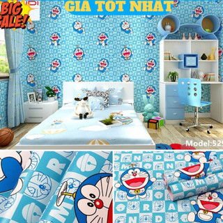 10M GIẤY DÁN TƯỜNG DOREMON CHỮ KHỔ RỘNG 45CM