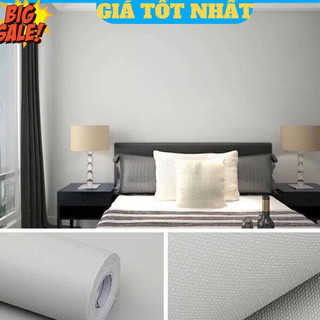 Decal Giấy dán tường 10M màu xám nhám keo sẵn chống nước tốt khổ 45cm