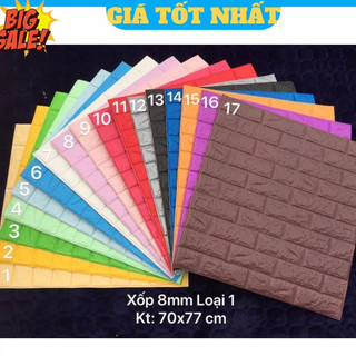 Xốp Dán Tường 5mm Loại 1 Giả Gạch 3D Dày Cao Cấp Cách Âm Cách Nhiệt Giá Rẻ Nhất Siêu Bền
