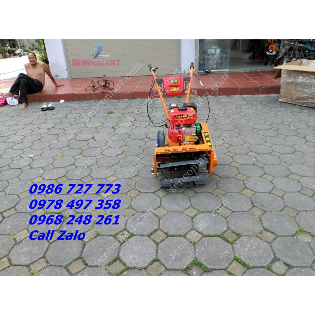 Máy vun gốc ngô, đậu phộng 6HP tặng kèm phay đất, lưỡi cày