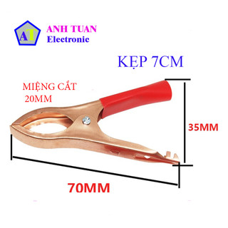 Kẹp Cá Sấu 45/50/70 mm Màu Đỏ / Đen