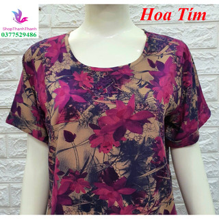 Up Size 1 2 3 4 5  Quần Lửng Cổ Tròn Trung Niên Đồ bộ Mặc nhà Tôn Lanh Nhung Big Size ShopThanhThanh