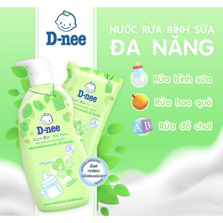 [Chính Hãng] Nước Súc Rửa Bình Sữa Dnee Thái