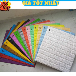 ( Combo 20 Tấm) Xốp Dán Tường Giả Gạch 4mm Cao Cấp Cách Âm Cách Nhiệt Giá Rẻ Nhất Tốt Nhất