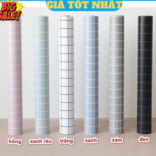 10M Giấy dán tường Caro ( nhiều mẫu mới ) có sẵn keo khổ 45cm