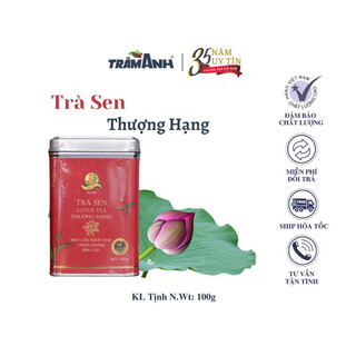 Trà sen thượng hảo hạng-trâm anh- 100gr hộp thiếc