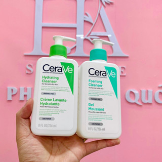 Sữa Rửa Mặt Cerave Cleanser Cho Da Dầu, Da Khô, Da Nhạy Cảm Nội Địa Pháp 236ml