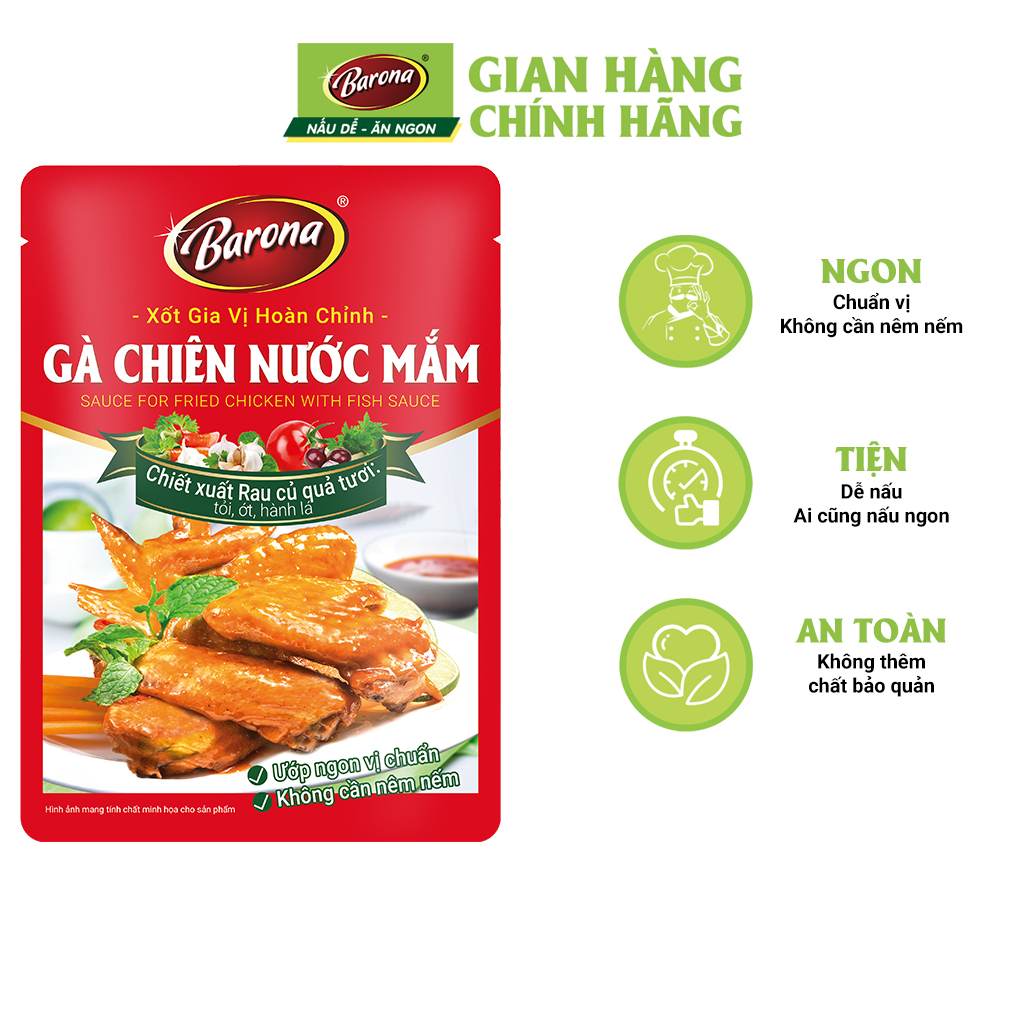 Gia Vị Barona 80g ướp ngon chuẩn vị không cần nêm nếm