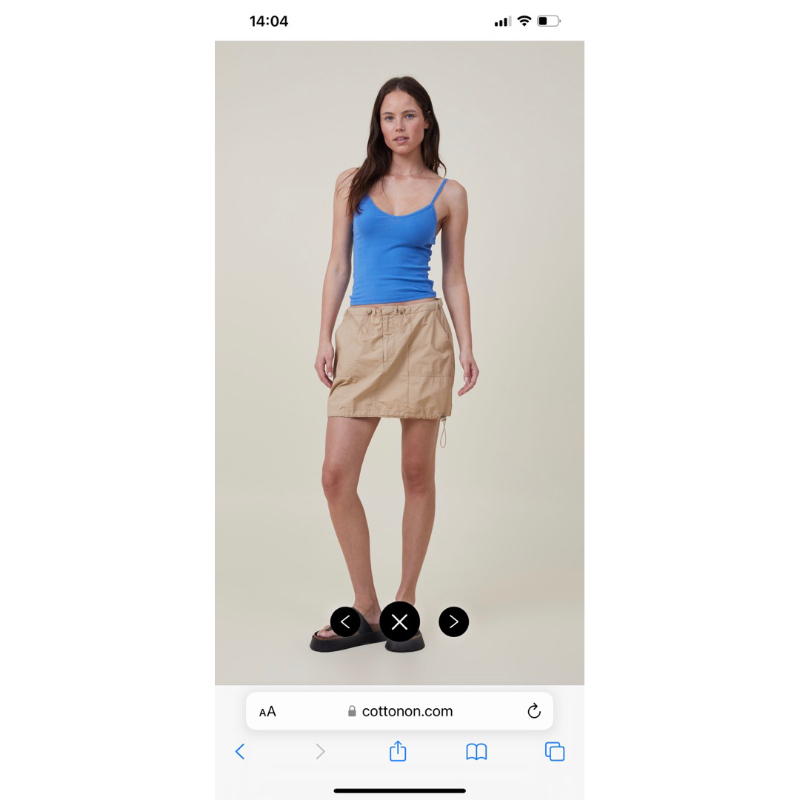 Áo 2 dây cotton:on auth