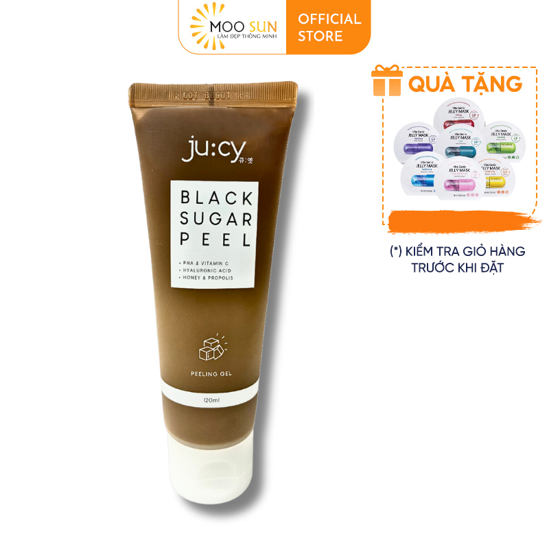 Gel Tẩy Tế Bào Chết Ju:Cy Black Sugar Peel Hàn Quốc 120ml