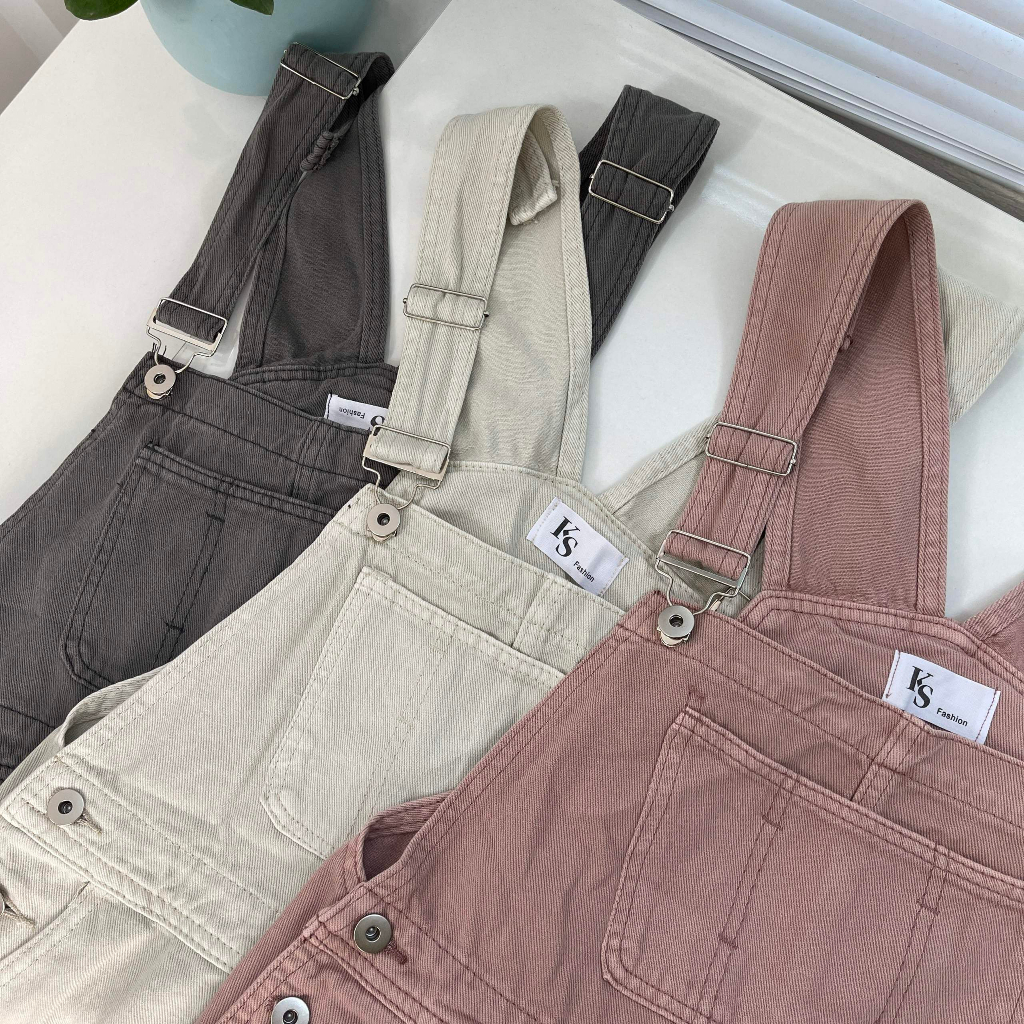Quần yếm jean MC21.STUDIOS dáng dài oversize Ulzzang Streetwear Hàn Quốc bigsize chất denim xịn Q3610