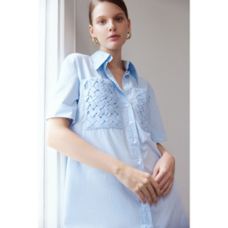 SEASON STUDIOS | Đầm sơ mi túi smock VIGNES SHIRT DRESS