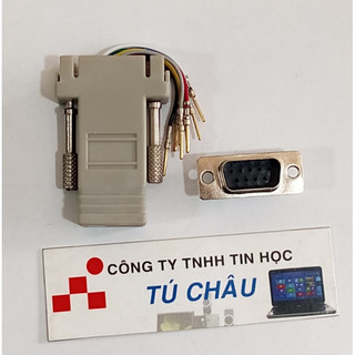 Đầu com ra lan: đầu com 9 kim đực / com 9 lổ cái ra lan