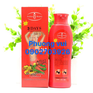 Kem Tan Mỡ Aichun Beauty 3 Days 200ml Ớt Đỏ giảm mỡ vòng eo giúp eo thon gọn săn chắc không gây nhăn da