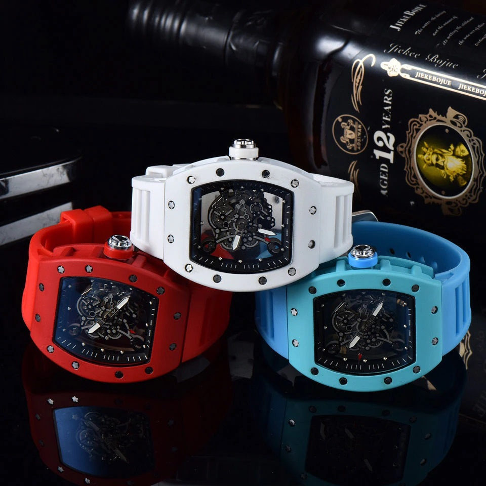 Đồng hồ nam richard mile openwork máy pin dây cao su, size 42x62mm