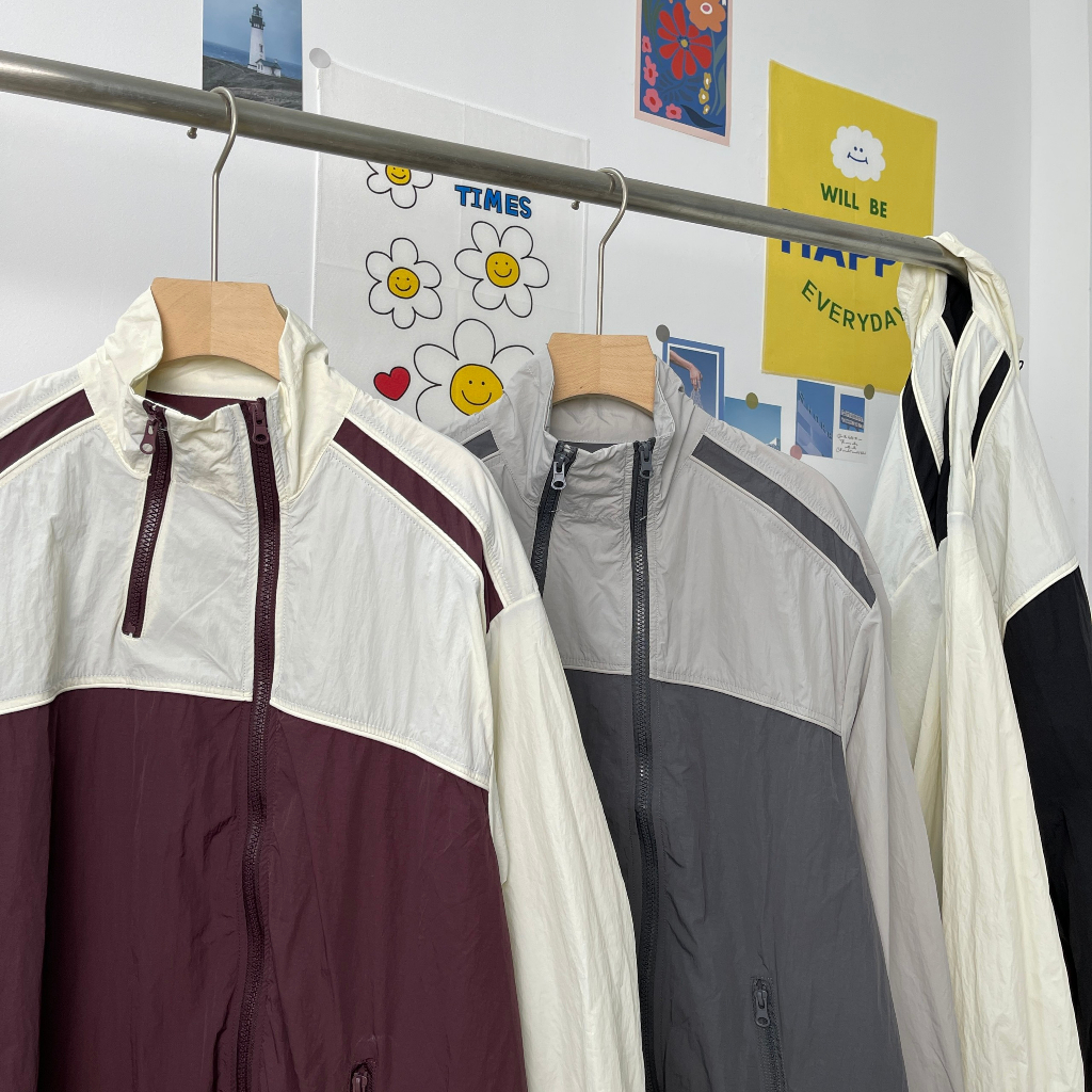 Áo khoác gió MC21.STUDIOS dáng dài oversize jacket Unisex Ulzzang Streetwear Hàn Quốc form rộng chất xịn A3638