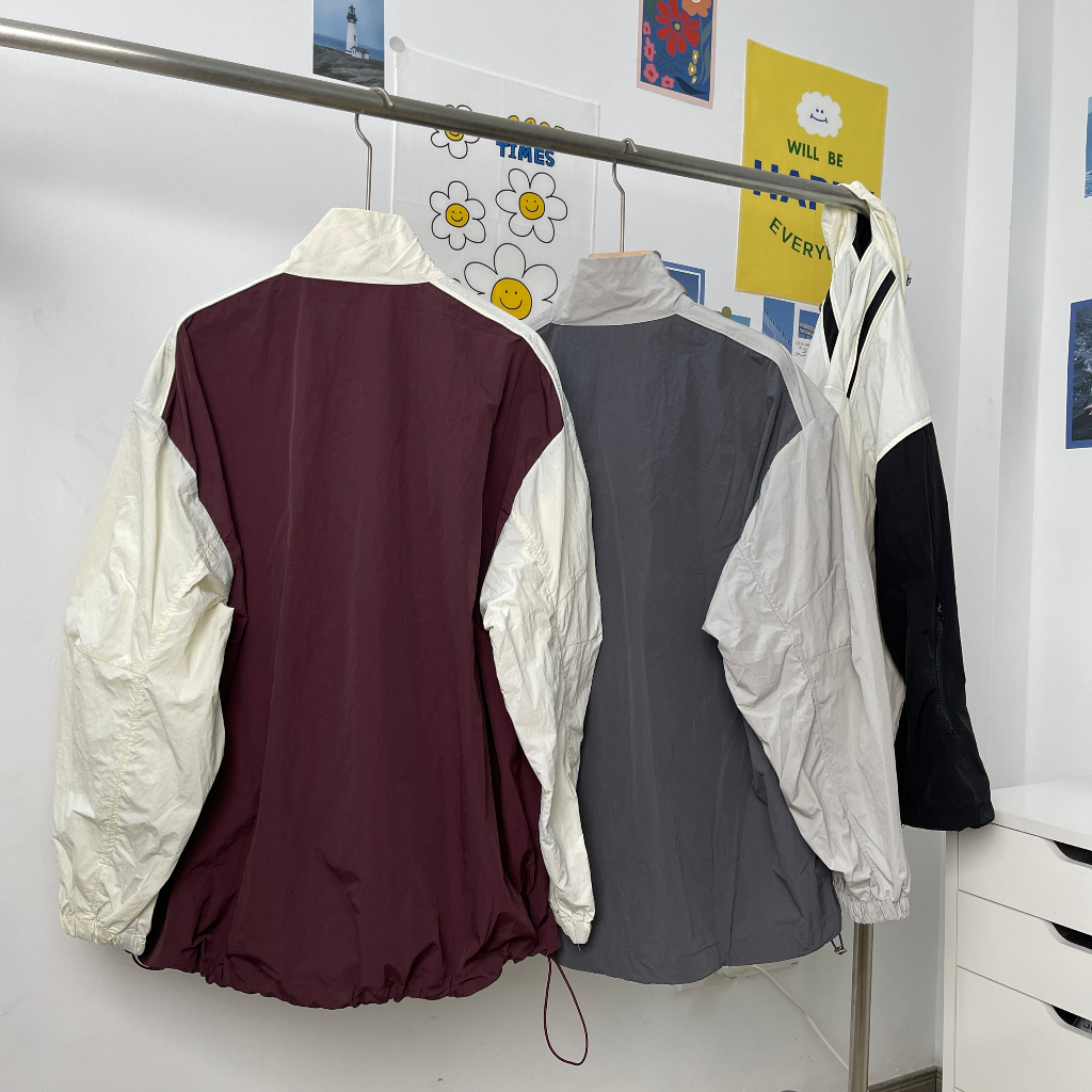 Áo khoác gió MC21.STUDIOS dáng dài oversize jacket Unisex Ulzzang Streetwear Hàn Quốc form rộng chất xịn A3638
