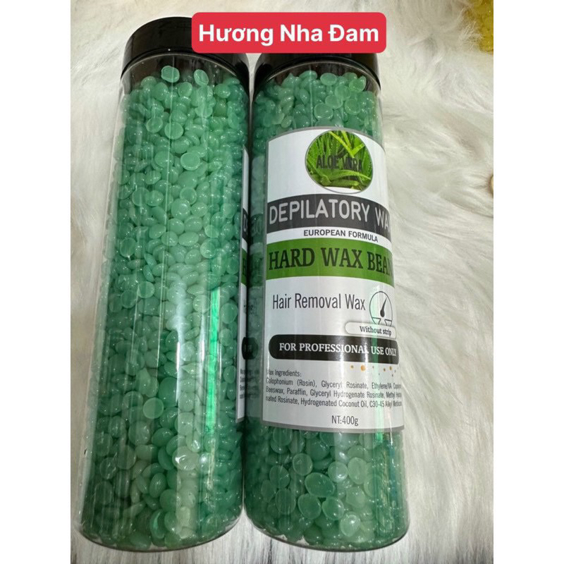 Sáp wax lông dạng hạt cao cấp beans 400g chuẩn tặng que wax