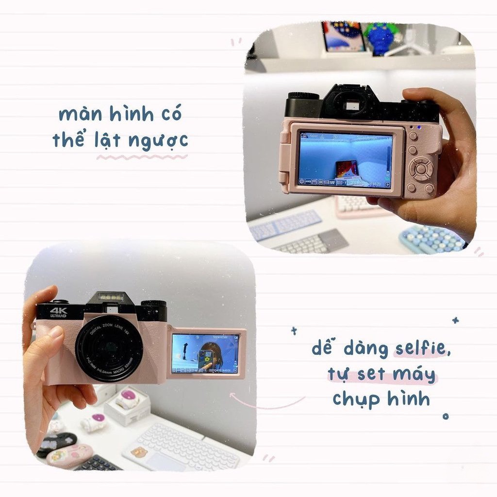 [TẶNG THẺ NHỚ 32GB] MÁY ẢNH DU LỊCH KỸ THUẬT SỐ RETRO - QUAY CHỤP SẮC NÉT 4K PRO - MÁY ẢNH BÁN CHUYẾN NGHIỆP | BigBuy360 - bigbuy360.vn