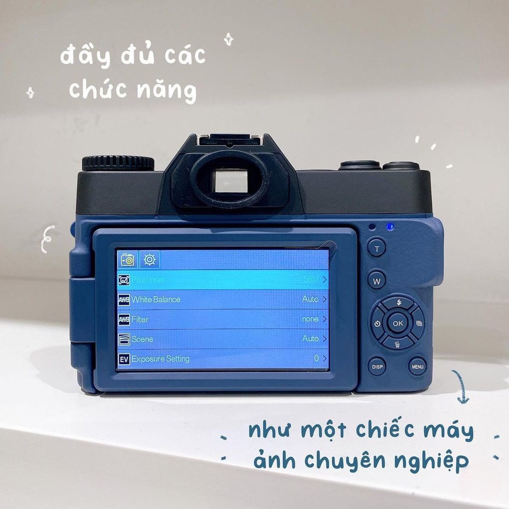 [TẶNG THẺ NHỚ 32GB] MÁY ẢNH DU LỊCH KỸ THUẬT SỐ RETRO - QUAY CHỤP SẮC NÉT 4K PRO - MÁY ẢNH BÁN CHUYẾN NGHIỆP | BigBuy360 - bigbuy360.vn