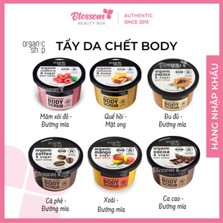 Tẩy da chết toàn thân organic shop organic coffee & sugar body scrub