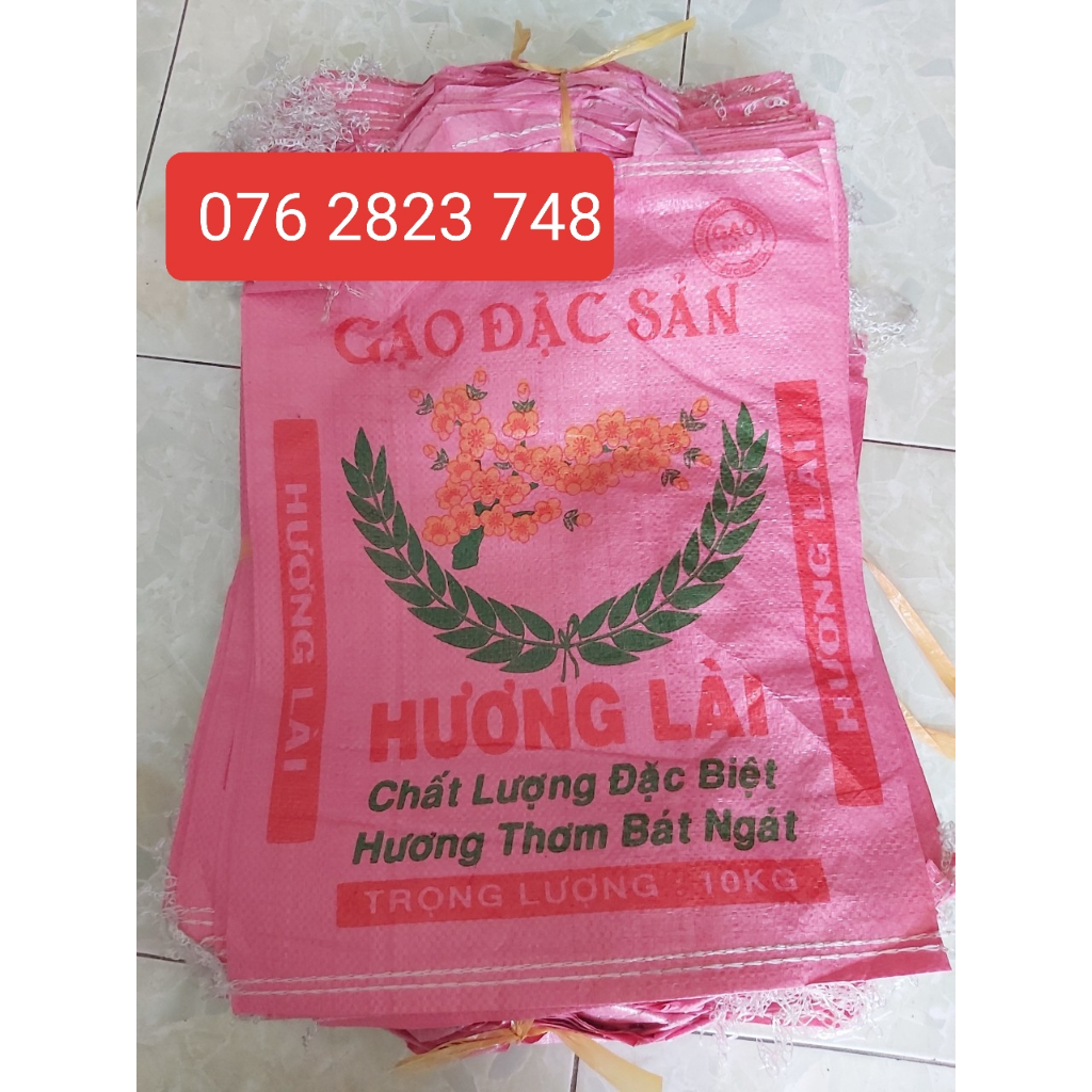 BAO GẠO HƯƠNG LÀI 10 KG - XANH LÁ, HỒNG, CAM, TRẮNG ĐỀU CÓ - COMBO 50 CÁI